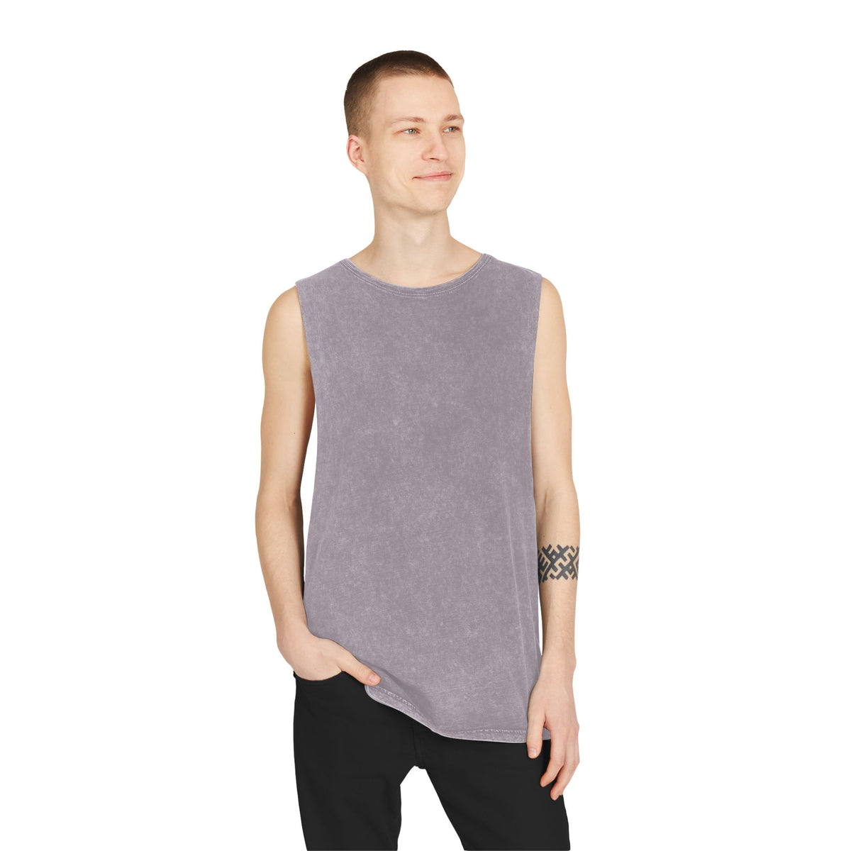 Sarcasm Tank Top — Vintage Stonewash Sleeveless Tee