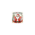 Santa Boxing Holiday Sticker — 'Have a Beany Christmas' Kiss-Cut Sticker