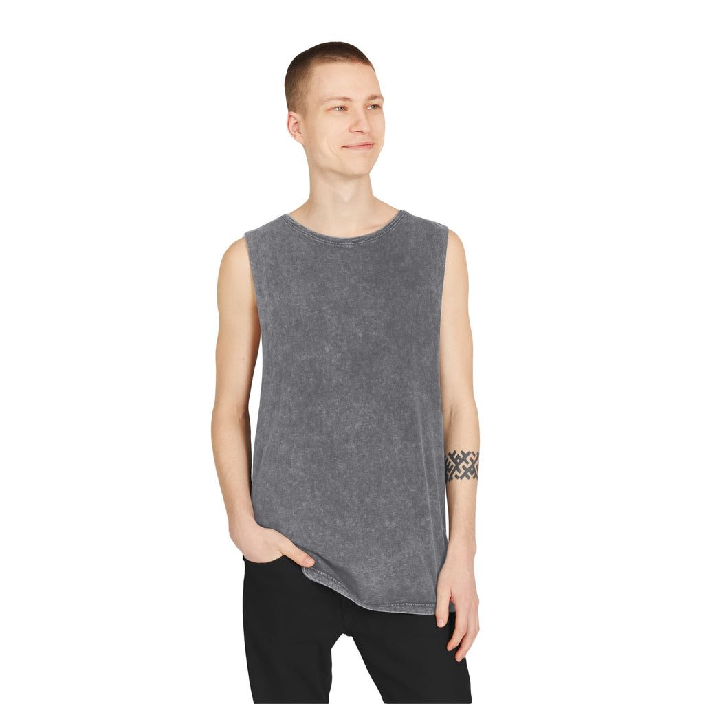 Sarcasm Tank Top — Vintage Stonewash Sleeveless Tee
