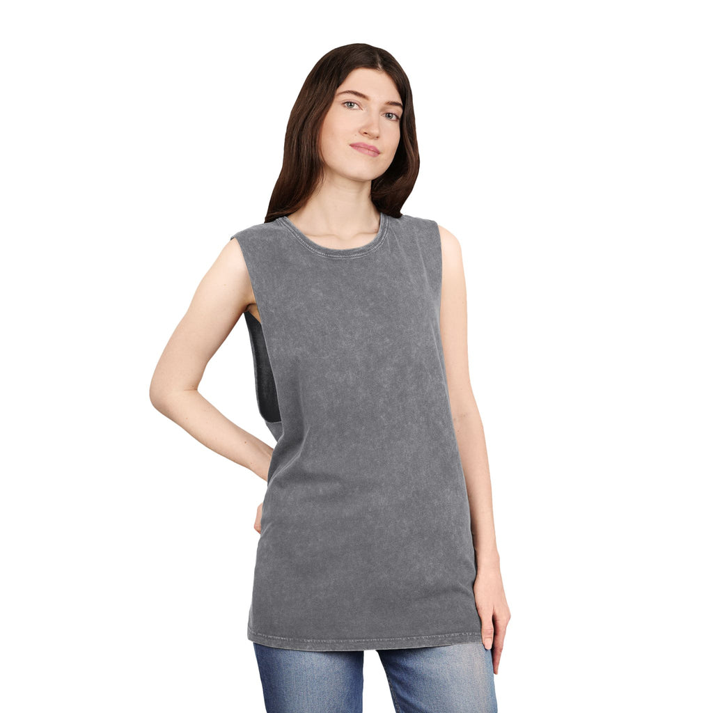 Sarcasm Tank Top — Vintage Stonewash Sleeveless Tee