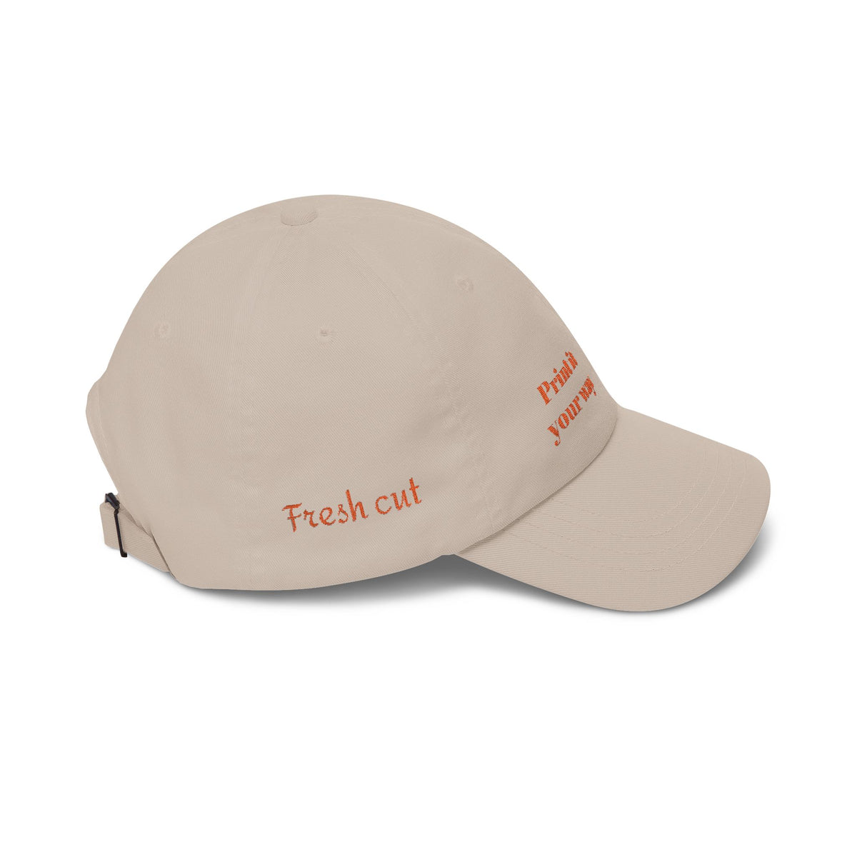 Classic Cap — "Print It Your Way" Embroidered Adjustable Hat