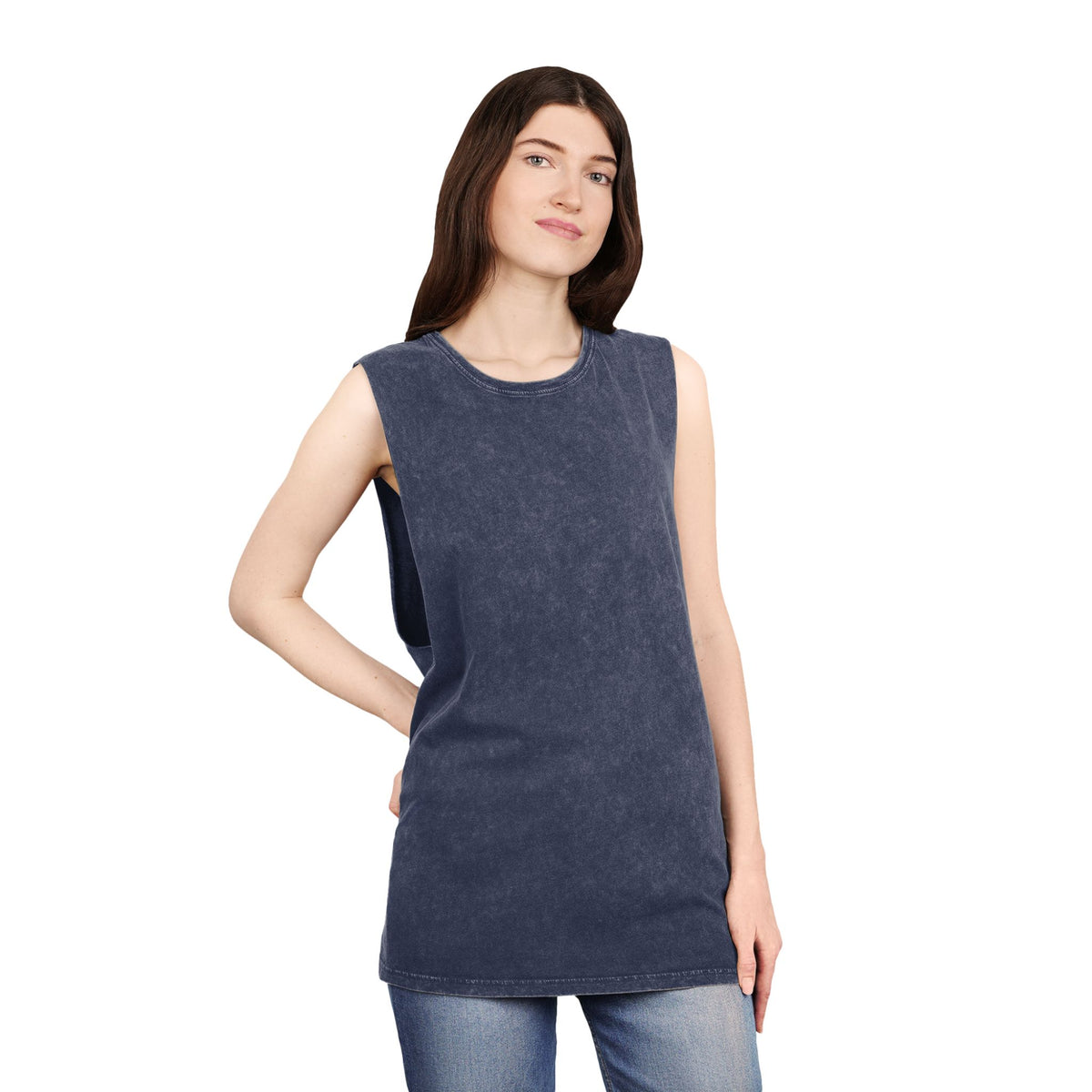 Sarcasm Tank Top — Vintage Stonewash Sleeveless Tee