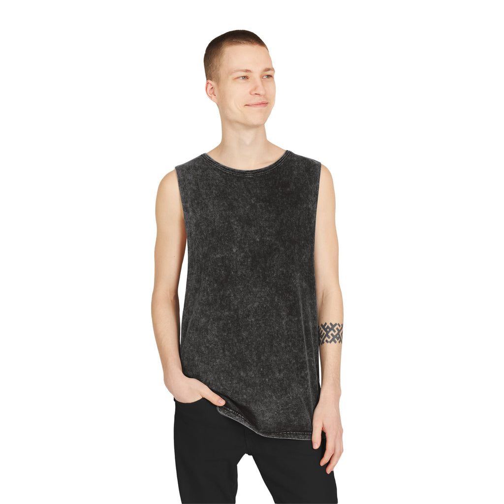 Sarcasm Tank Top — Vintage Stonewash Sleeveless Tee