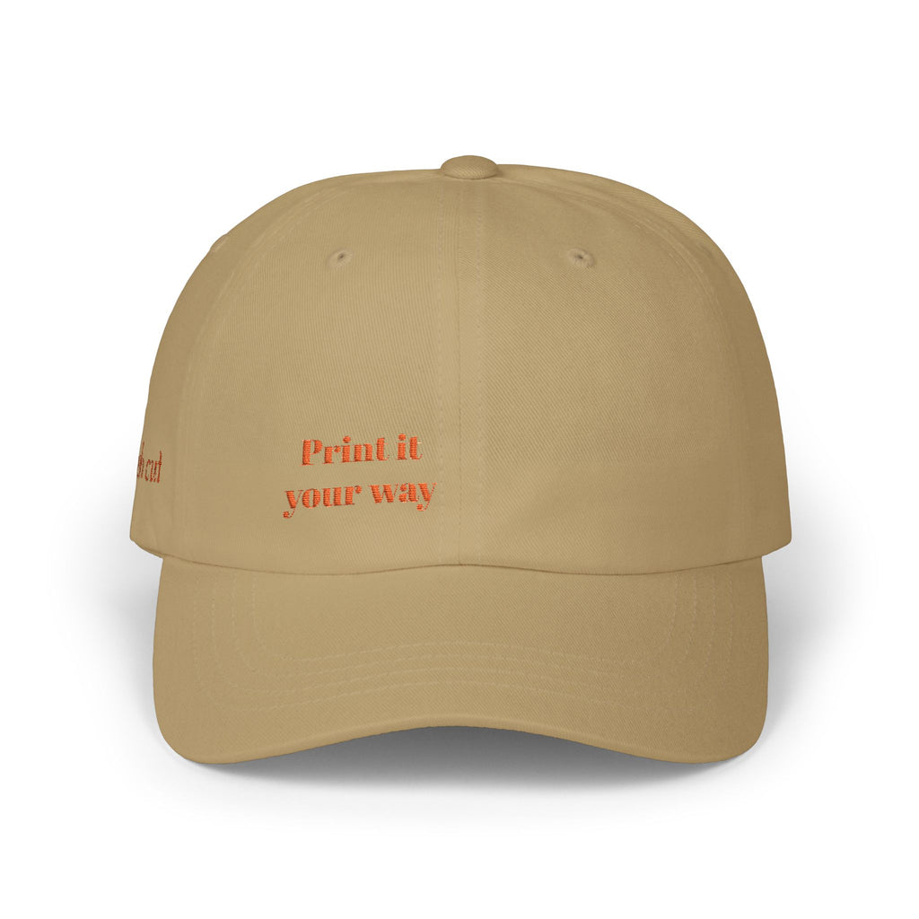 Classic Cap — "Print It Your Way" Embroidered Adjustable Hat