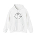 Let It Snow minimalist tree and snowflake Hoodie | Winter holiday sweatshirt