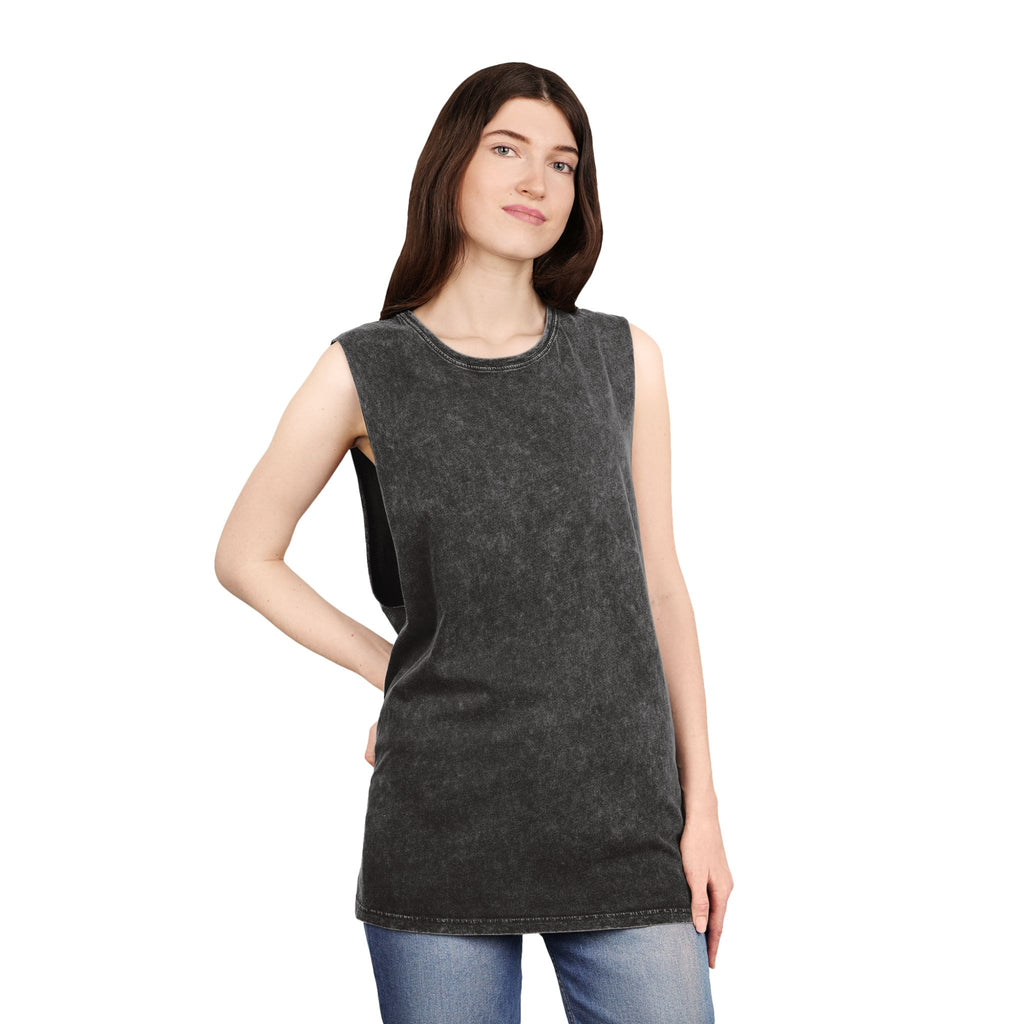 Sarcasm Tank Top — Vintage Stonewash Sleeveless Tee