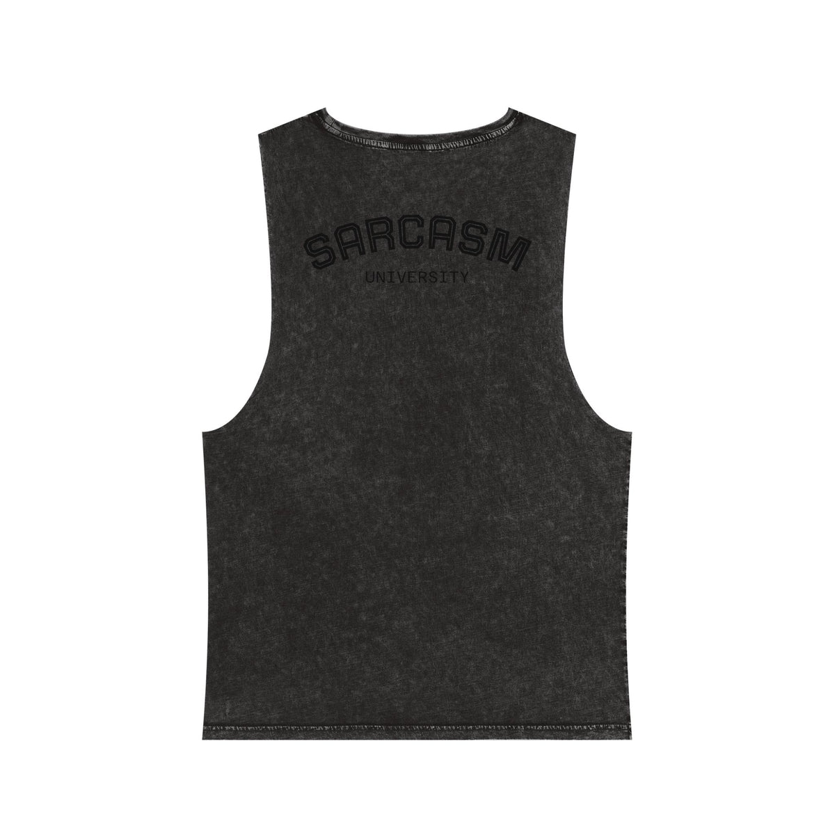 Sarcasm Tank Top — Vintage Stonewash Sleeveless Tee
